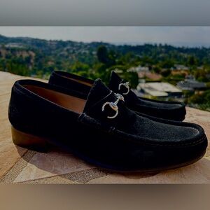 Gucci Horsebit Black Suede Men’s Loafers